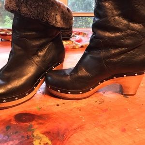 Ugg Black Leather Boots